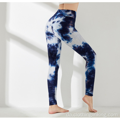 Bindefarvende mavekontrol Yoga bukser